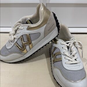 VINTAGE HAVANA | COSMIC 8 SNEAKERS IN WHITE, BLACK, AND GOLD